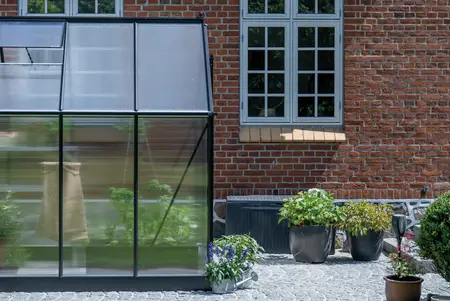 ICON 6 · 3.7 m² (6' x 6') Sort m/4 mm Polycarbonat